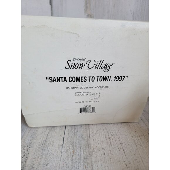 Dept 56 54899 Santa comes to Town, 1997 Snow village accessory - Picture 8 of 8